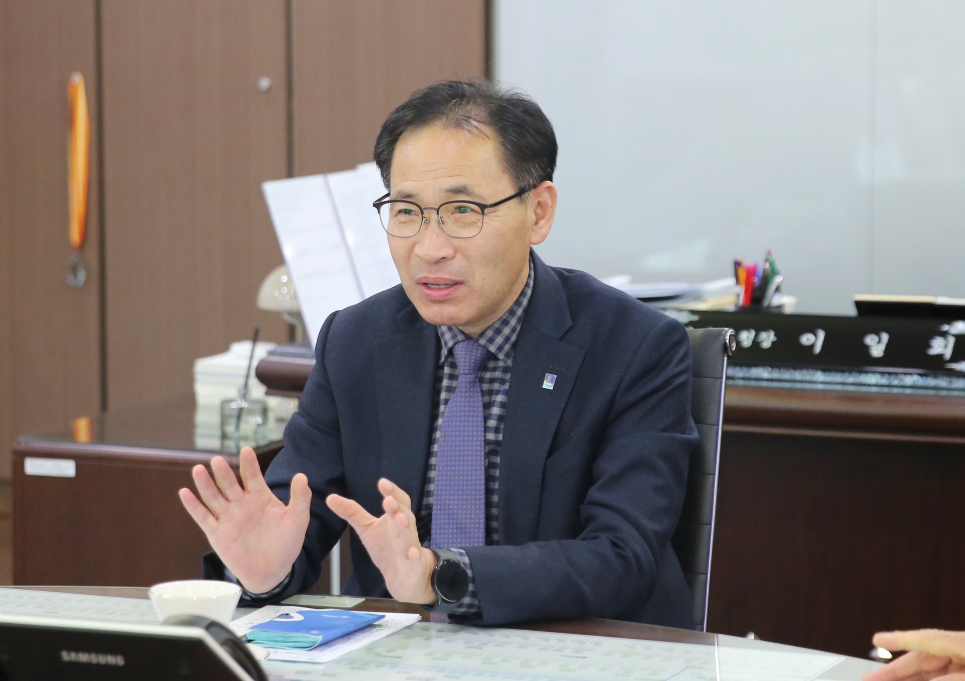 전직주민자치위원장협의회 이웃돕기 쌀 기부 전달식5번 사진